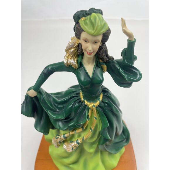 Gone With The Wind SCARLETT San Francisco Music Box Taras Theme Green Dress - Picture 6 of 8